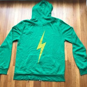 Aviator Nation Bolt Zip Hoodie Kelley Green XL